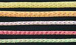 Colour glow Mylar Piping - Small
